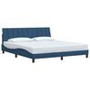 vidaXL Bedframe zonder matras "Hanko" stof blauw 180x200 cm