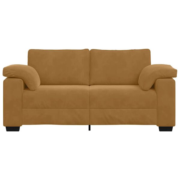 vidaXL Loveseat Sofa Bruin 180x77x82 cm Fluweel