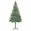 vidaXL Kunstkerstboom met 300 LED Groen 180 cm PVC en Staal