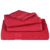 vidaXL Saunahanddoeken FROGN 4 st 80x200 cm 360 g/m&sup2; rood