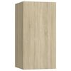vidaXL Tv-meubels 2 st 30,5x30x60 cm bewerkt hout sonoma eikenkleurig