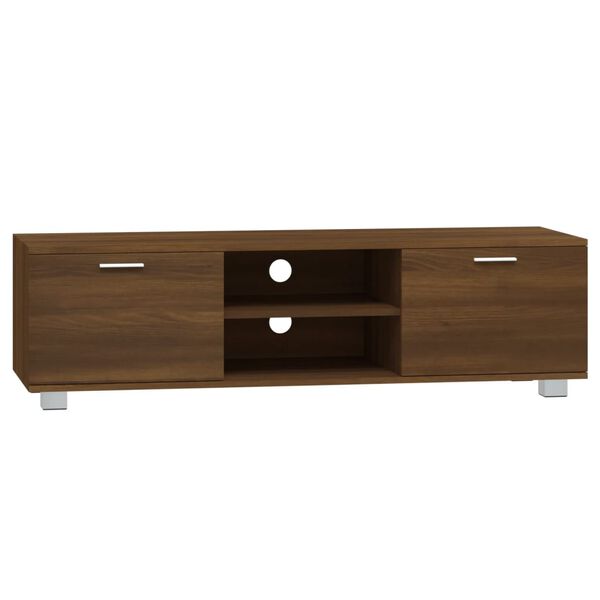 vidaXL Tv-meubel 140x40,5x35 cm bewerkt hout bruin eikenkleur