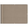 vidaXL Balkonscherm 75x1000 cm 100% oxford polyester taupe