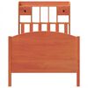vidaXL Bed met boekenkast zonder matras grenenhout wasbruin 100x200 cm