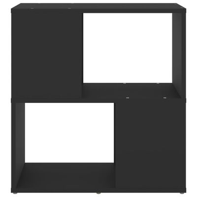 vidaXL Boekenkast 60x24x63 cm spaanplaat zwart