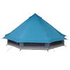 vidaXL Familie Tipi Tent met dak Blauw en Grijs 508 x 470 x 300 cm