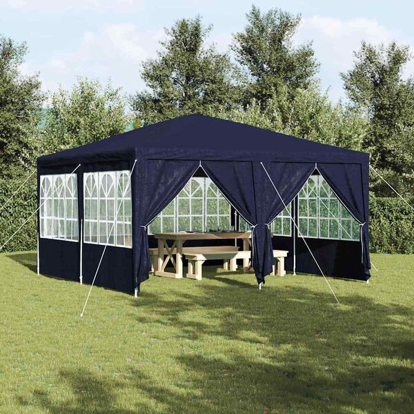 vidaXL Partytent Blauw 400 x 400 x 266 cm Polyetheen