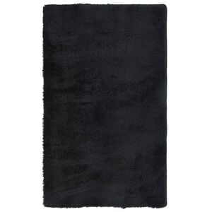 vidaXL Hoogpolig vloerkleed NAVARRA 60x100 cm polyester zwart