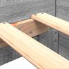 vidaXL Bedframe bewerkt hout grijs sonoma eikenkleurig 100x200 cm