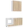 vidaXL Keukenblok LYON 5 st Sonoma Eiken Bewerkt hout