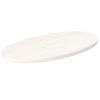 vidaXL Tafelblad ovaal 70x35x2,5 cm massief grenenhout wit