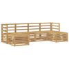 vidaXL Sofa-Sets 6 pcs Wit Massief Acaciahout