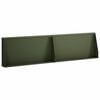 vidaXL Keerwand 2 st 80 x 12 x 30 cm Staal Olijfgroen