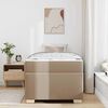 vidaXL Bedframe met matras Cappuccino 80 x 200 cm Stof