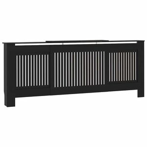 vidaXL Radiatorombouw 205 cm bewerkt hout zwart