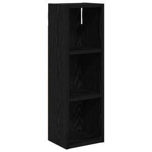 vidaXL Badkamer wandkast met plank Zwarte Eik 20 x 16 x 62,5 cm