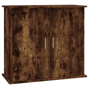 vidaXL Aquariumstandaard 81x36x73 cm bewerkt hout gerookt eikenkleurig