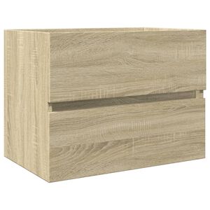 vidaXL Wastafelkast 60x38,5x45 cm spaanplaat sonoma eikenkleurig