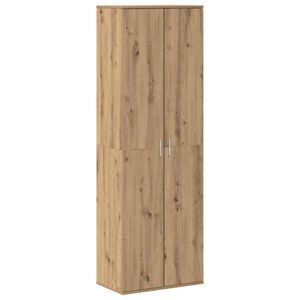 vidaXL Highboard 60 x 35 x 180 cm Bewerkt hout artisanaal eikenkleurig