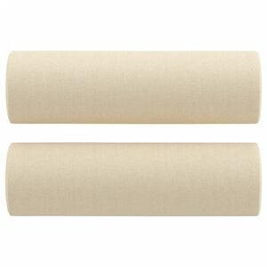 vidaXL Sierkussens 2 st 15x50 cm stof cr&egrave;mekleurig