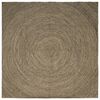 vidaXL Vloerkleden Naturel en Zwart 300 x 300 cm Jute