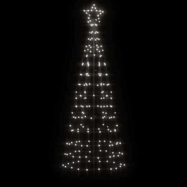vidaXL LED-kerstboom met spikes 220 LED's koud wit 180 cm