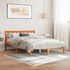 vidaXL Bedframe zonder matras massief grenenhout wasbruin 120x190 cm