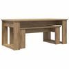 vidaXL Koffietafel Set 2 pcs Artisan Eiken Bewerkt hout