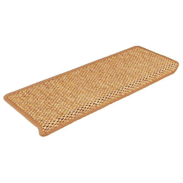 vidaXL Trapmatten zelfklevend 30 st sisal-look 65x21x4 cm sisal