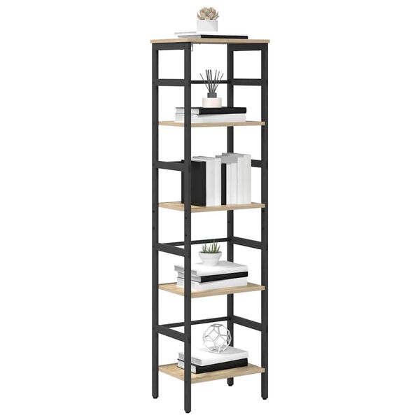 vidaXL Boekenkast Sonoma Eiken 40 x 29,5 x 149 cm Bewerkt hout