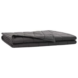 vidaXL Verzwaringsdeken Antraciet 140 x 200 cm 10 kg 100% Katoen 205T