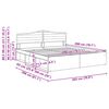 vidaXL Bedframe Grijs Sonoma 200 x 200 cm Massief grenenhout