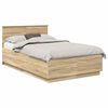 vidaXL Bedframe met hoofdeinde Sonoma Eiken 120 x 190 cm Bewerkt hout