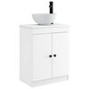 vidaXL Badkamermeubel met Wasbak Wit 54 x 35 x 83 cm Bewerkt hout