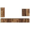 vidaXL TV Wandkast Set Wandgemonteerd 6 pcs Oud Hout