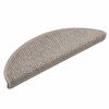 vidaXL Trapmatten zelfklevend Sisal-Look 30 st 56x17x3 cm Platina