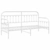 vidaXL Bedframe voor een daybed Wit 80 x 200 cm Gepoedercoat staal