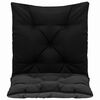 vidaXL Schommelstoelkussens 2 st 50 cm stof zwart en grijs