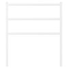 vidaXL Vervangend hoofdbord 75 cm metaal wit