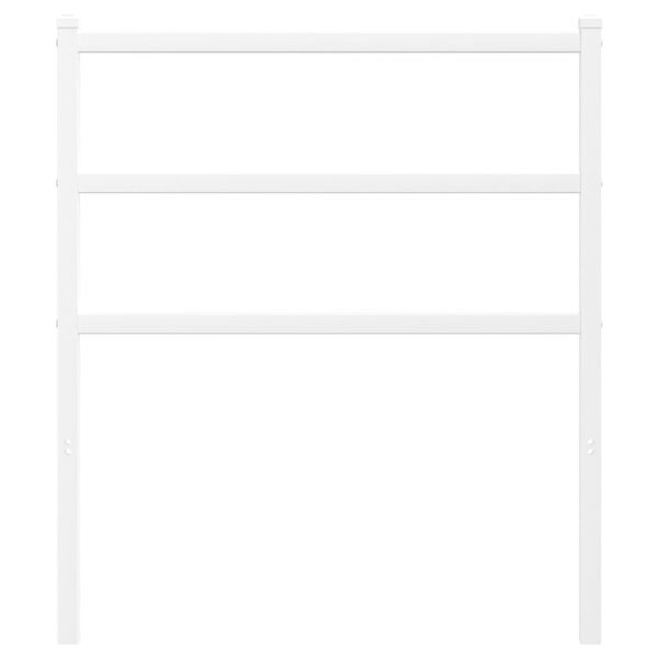 vidaXL Vervangend hoofdbord 75 cm metaal wit