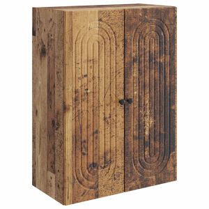 vidaXL Wandkast Oud hout 66 x 34,5 x 90 cm Bewerkt hout
