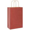 vidaXL Papieren zakken 50 st met hengsels 21x11x31 cm rood