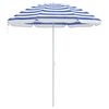 vidaXL Tuinparasol 170T polyester Blauw en Wit