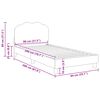 vidaXL Bedframe voor kinderen met hoofdbord Roze 80 x 200 cm