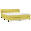 vidaXL Boxspring met matras stof groen 180x200 cm