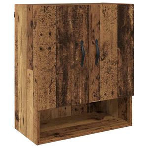 vidaXL Wandkast Wandgemonteerd Oudhout 60 x 31 x 70 cm Bewerkt hout