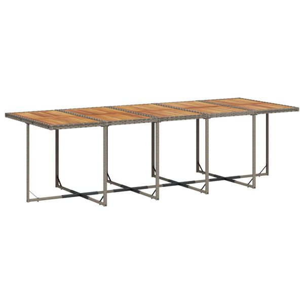 vidaXL 13-delige Tuinset met kussens poly rattan grijs