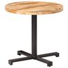 vidaXL Bistrotafel rond &Oslash;80x75 cm ruw mangohout