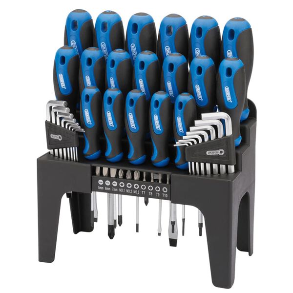 Draper Tools Schroevendraaier, inbus en bit set 44-dlg blauw 81294