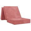 vidaXL Vouwbare Bankbed 90 x 63 x 45 cm Roze